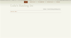 Desktop Screenshot of lulushauling.com