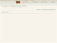 Tablet Screenshot of lulushauling.com